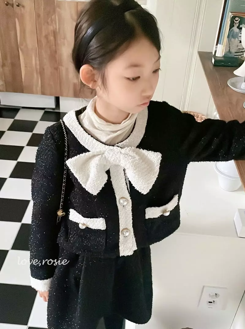 Love Rosie - Korean Children Fashion - #minifashionista - Miu Twid Jacket Skirt Set XL XXL Size