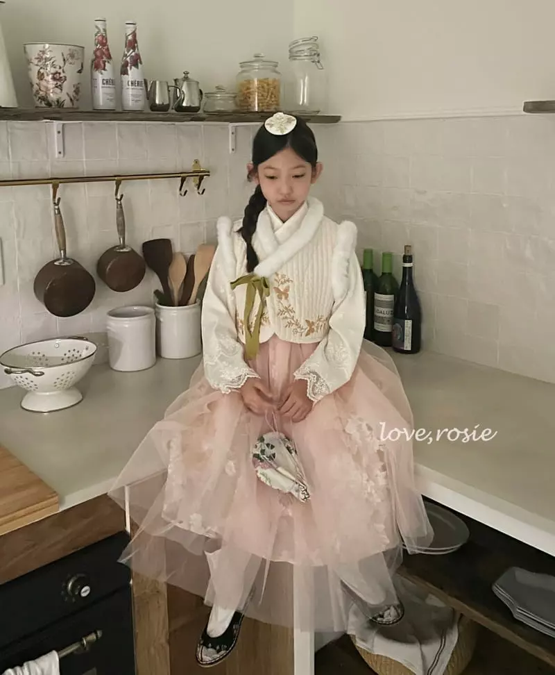 Love Rosie - Korean Children Fashion - #minifashionista - Butterfly Embroidery Hanbok Vest - 10
