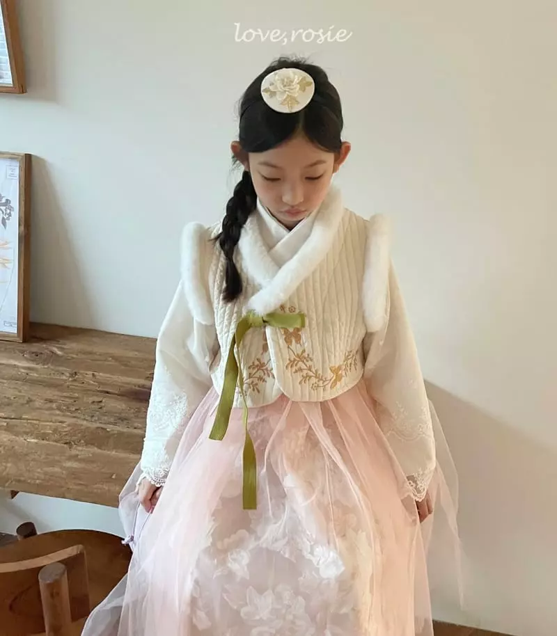 Love Rosie - Korean Children Fashion - #prettylittlegirls - Butterfly Embroidery Hanbok Vest - 11