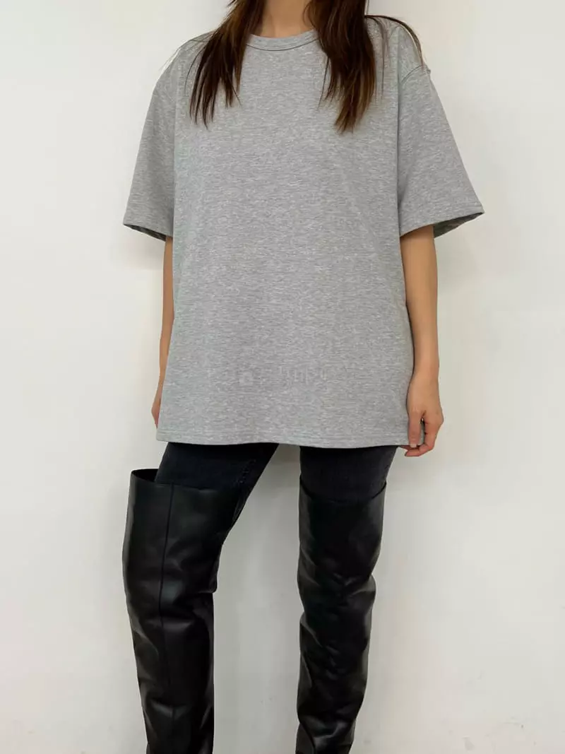 Lowburn - Korean Women Fashion - #momslook - Over Tee - 11
