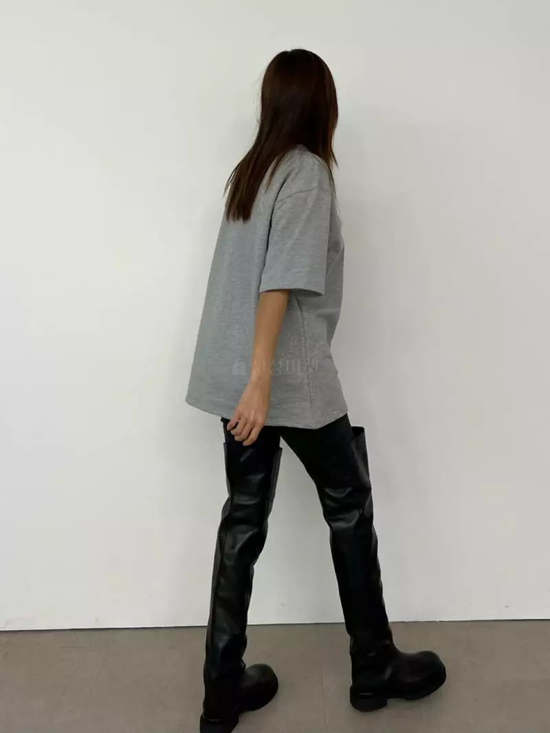 Lowburn - Korean Women Fashion - #momslook - Over Tee - 9
