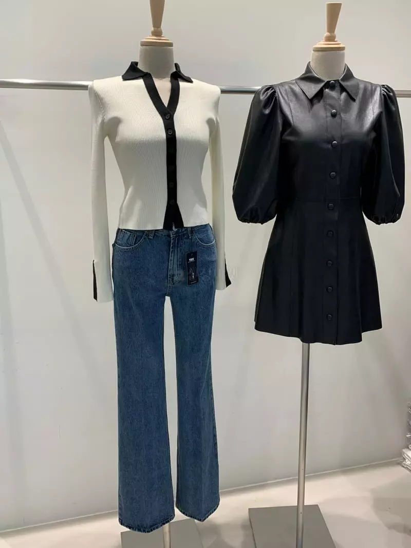 Lowburn - Korean Women Fashion - #momslook - Color Rib Cardigan - 3