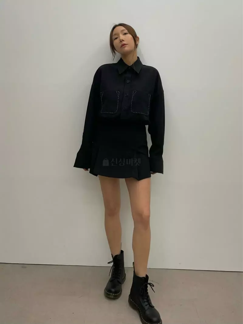 Lowburn - Korean Women Fashion - #momslook - Loy Stitch Shirt - 10