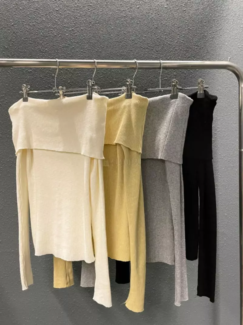 Lowburn - Korean Women Fashion - #womensfashion - Off Shoulder Tee - 9