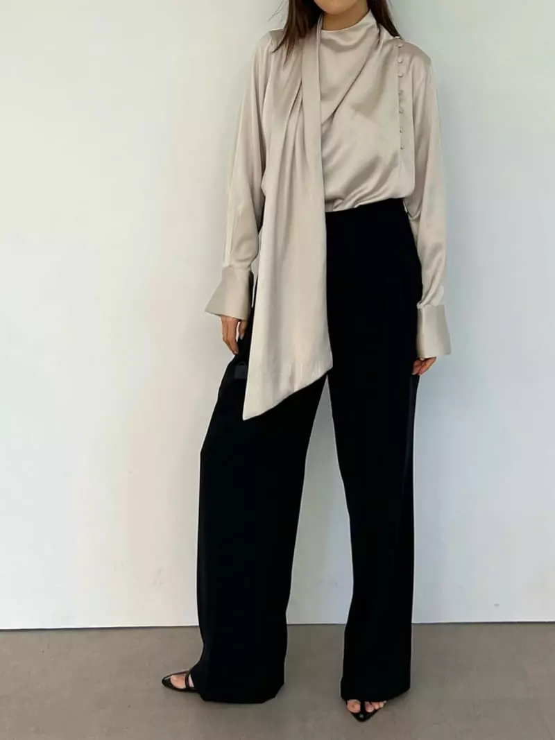 Lowburn - Korean Women Fashion - #womensfashion - Scarf Blouse - 6