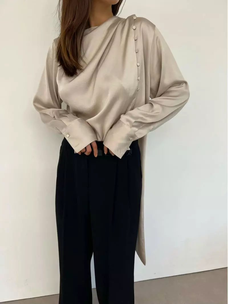 Lowburn - Korean Women Fashion - #womensfashion - Scarf Blouse - 8