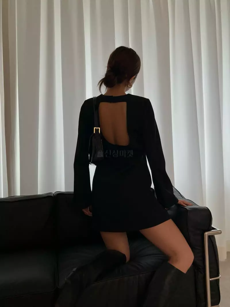 Lowburn - Korean Women Fashion - #womensfashion - Back Cutting One-piece - 9