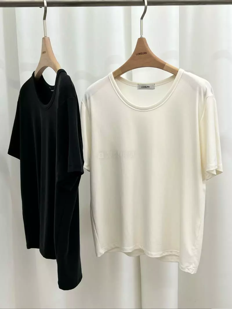 Lowburn - Korean Women Fashion - #womensfashion - Modal U Neck Tee