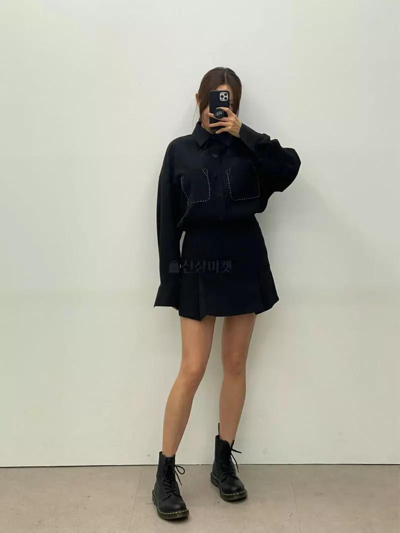 Lowburn - Korean Women Fashion - #womensfashion - Loy Stitch Shirt - 2