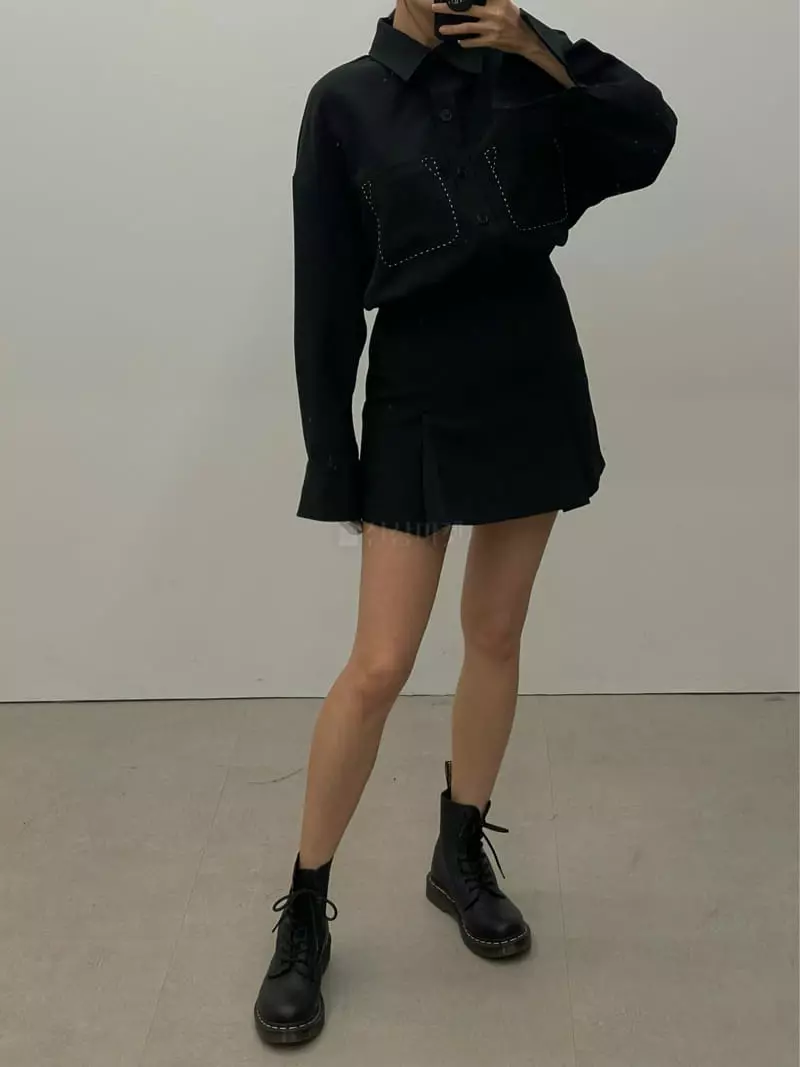 Lowburn - Korean Women Fashion - #womensfashion - Loy Stitch Shirt - 8