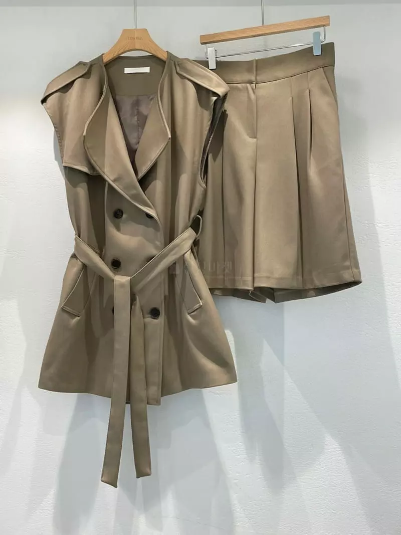 Lowell - Korean Women Fashion - #momslook - Andy Trench Vest - 5