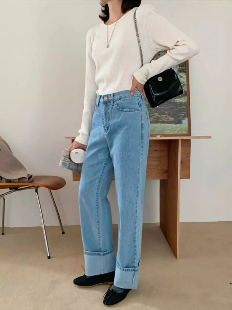 Lowell - Korean Women Fashion - #momslook - Max Rub Tee - 5
