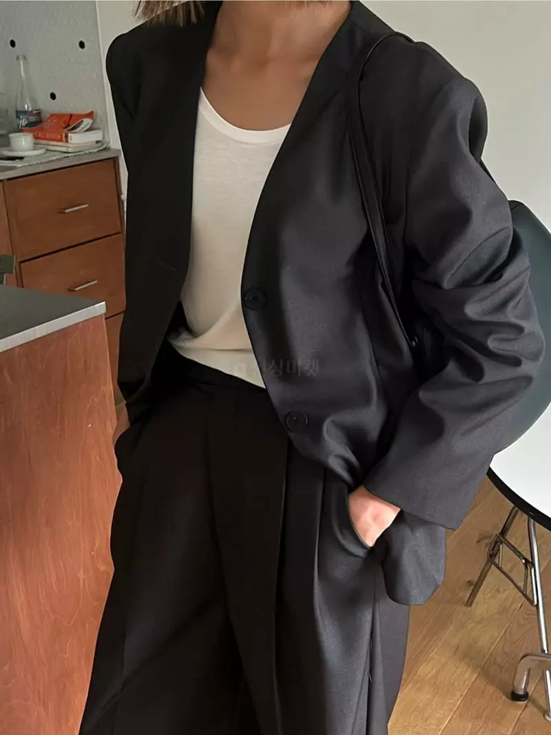 Lowell - Korean Women Fashion - #momslook - Lay Jacket - 3