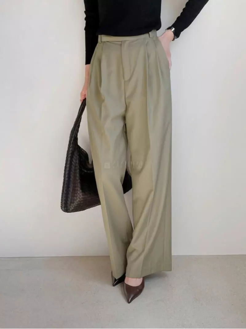 Lowell - Korean Women Fashion - #momslook - Lay Pants - 8