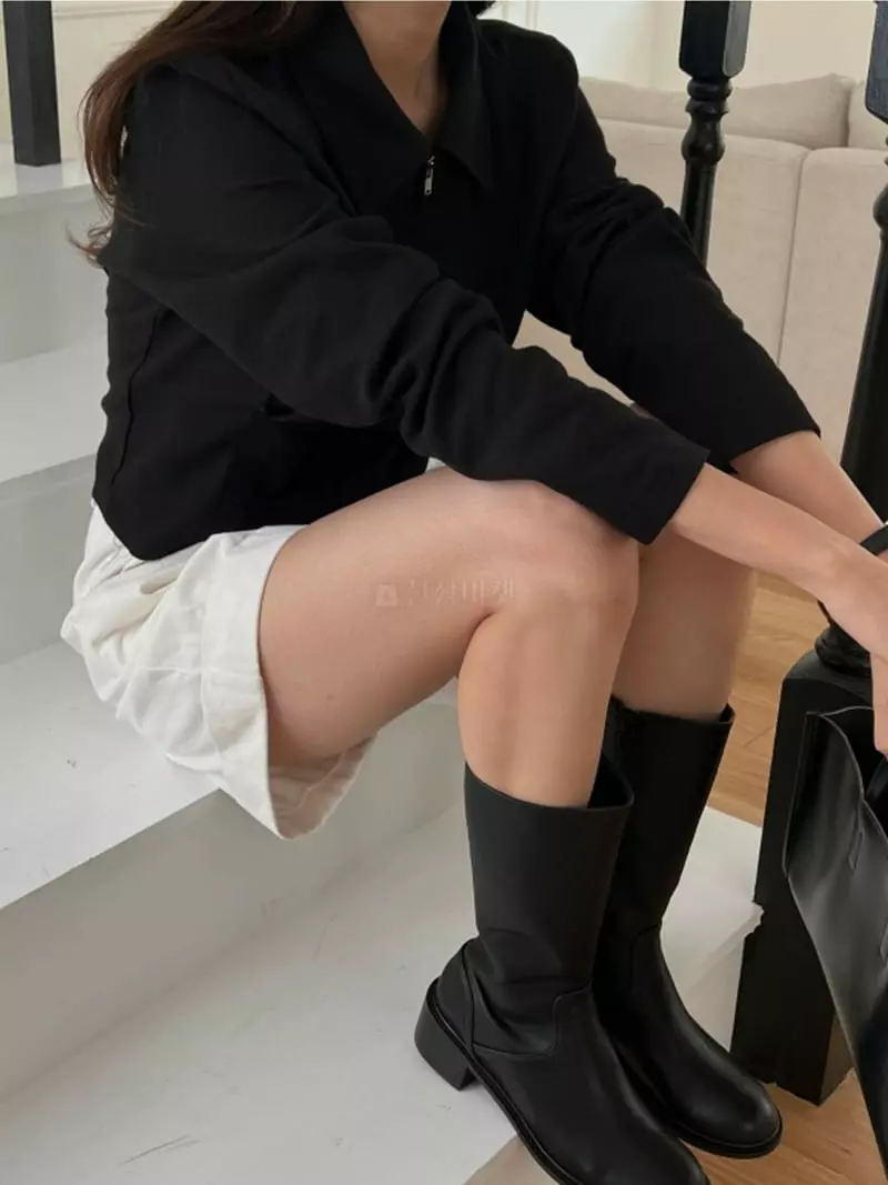 Lowell - Korean Women Fashion - #restrostyle - Tico Zip-up - 5