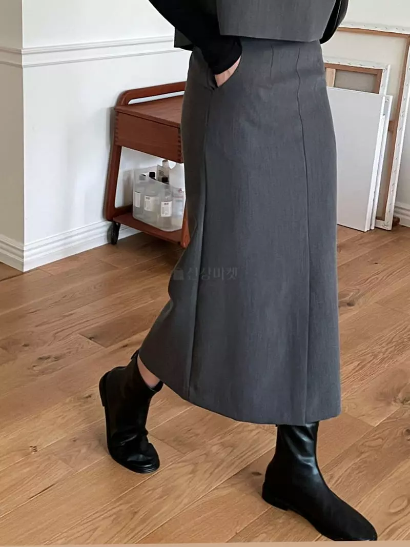 Lowell - Korean Women Fashion - #romanticstyle - Autumn Skirt - 2