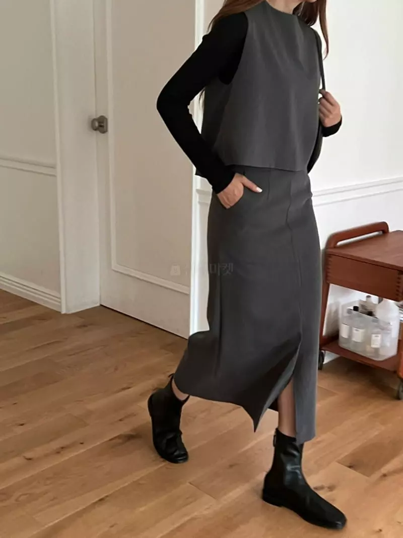 Lowell - Korean Women Fashion - #shopsmall - Autumn Skirt - 3