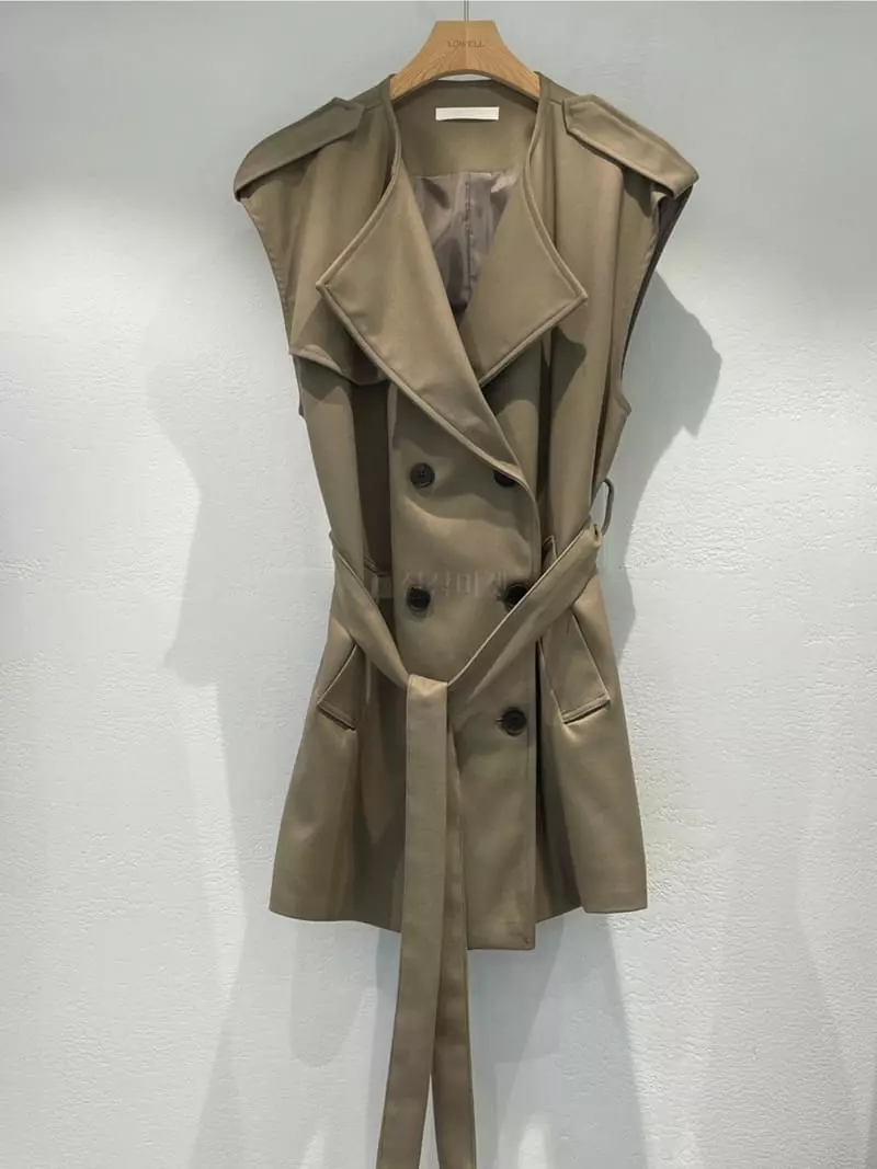 Lowell - Korean Women Fashion - #momslook - Andy Trench Vest - 4