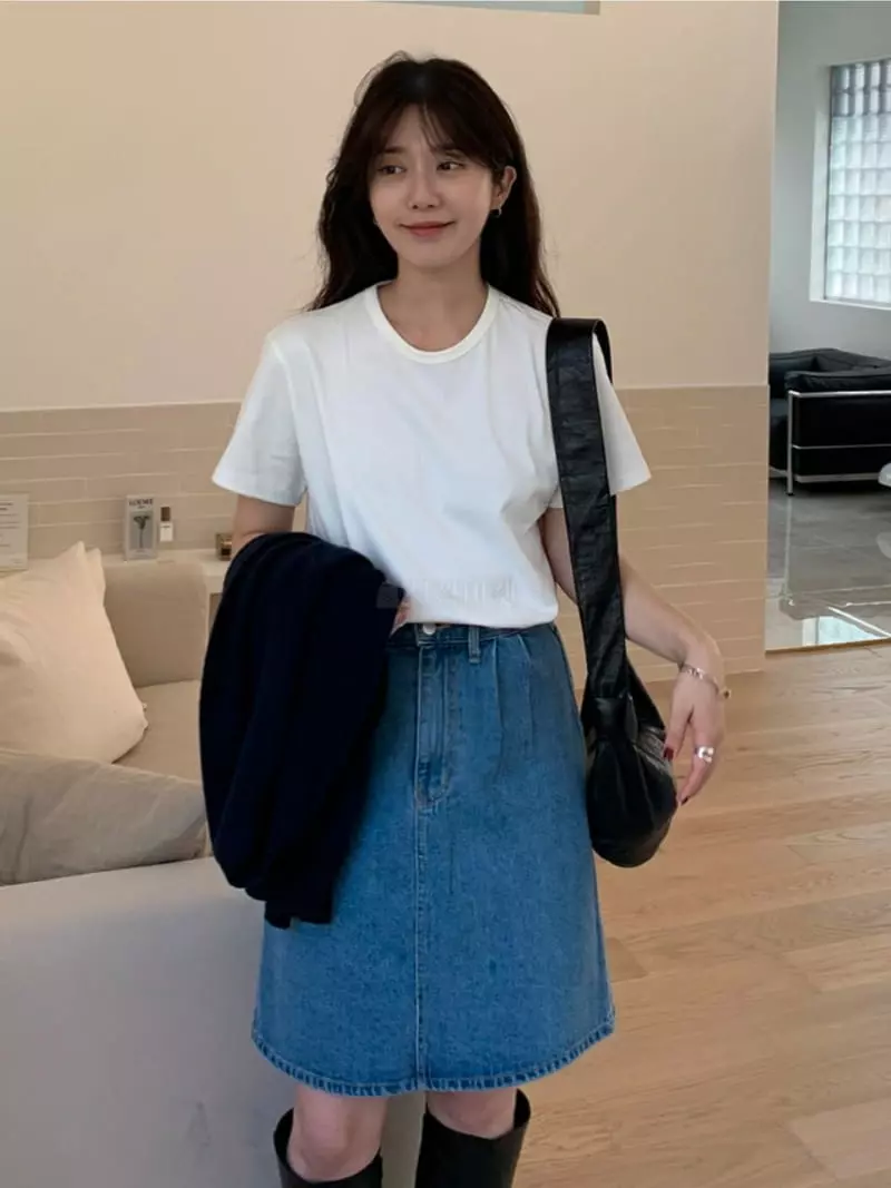 Lowell - Korean Women Fashion - #womensfashion - Basic Tee