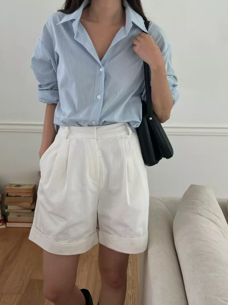 Lowell - Korean Women Fashion - #womensfashion - Mille Stripes Shirt - 5