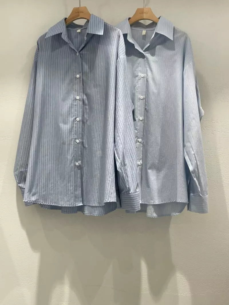 Lowell - Korean Women Fashion - #womensfashion - Mille Stripes Shirt - 9
