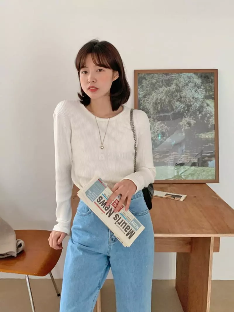 Lowell - Korean Women Fashion - #womensfashion - Max Rub Tee - 6
