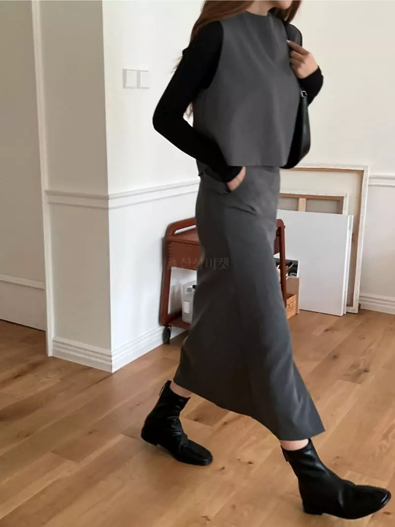 Lowell - Korean Women Fashion - #womensfashion - Autumn Sleeveless - 6