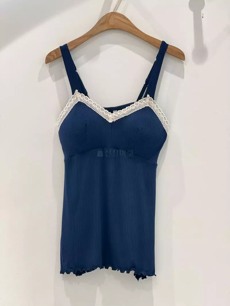 Lunaluz - Korean Women Fashion - #momslook - Fread Sleeveless Homwear - 10