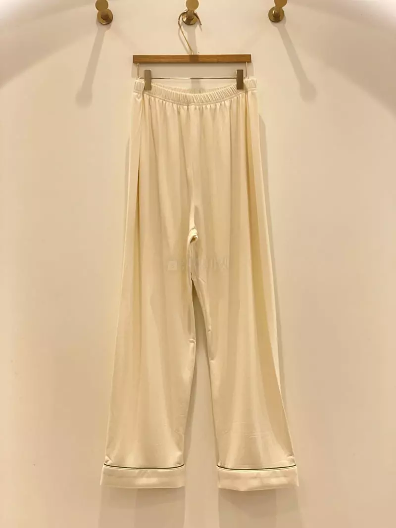 Lunaluz - Korean Women Fashion - #momslook - Chuing Boy Sleeves Two-piece Homewear - 2