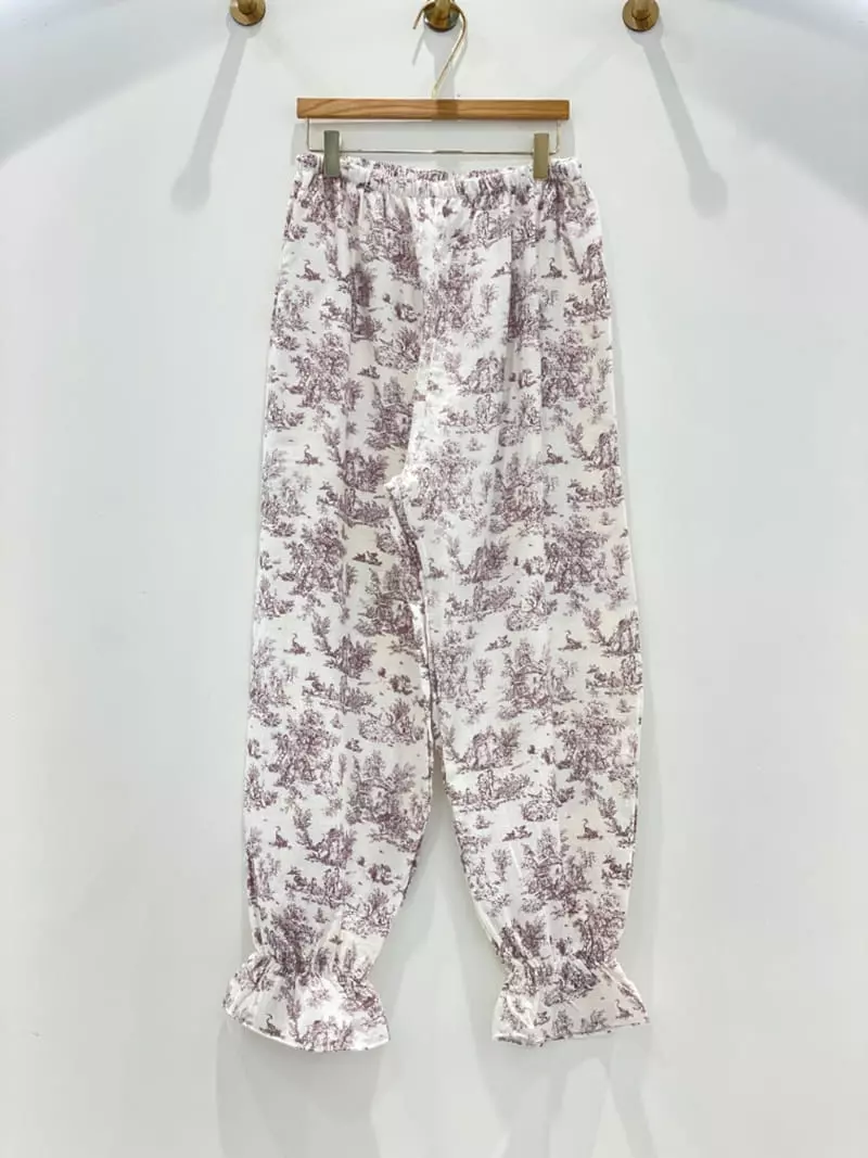Lunaluz - Korean Women Fashion - #momslook - Girl Lenuare Round Two-piece - 2