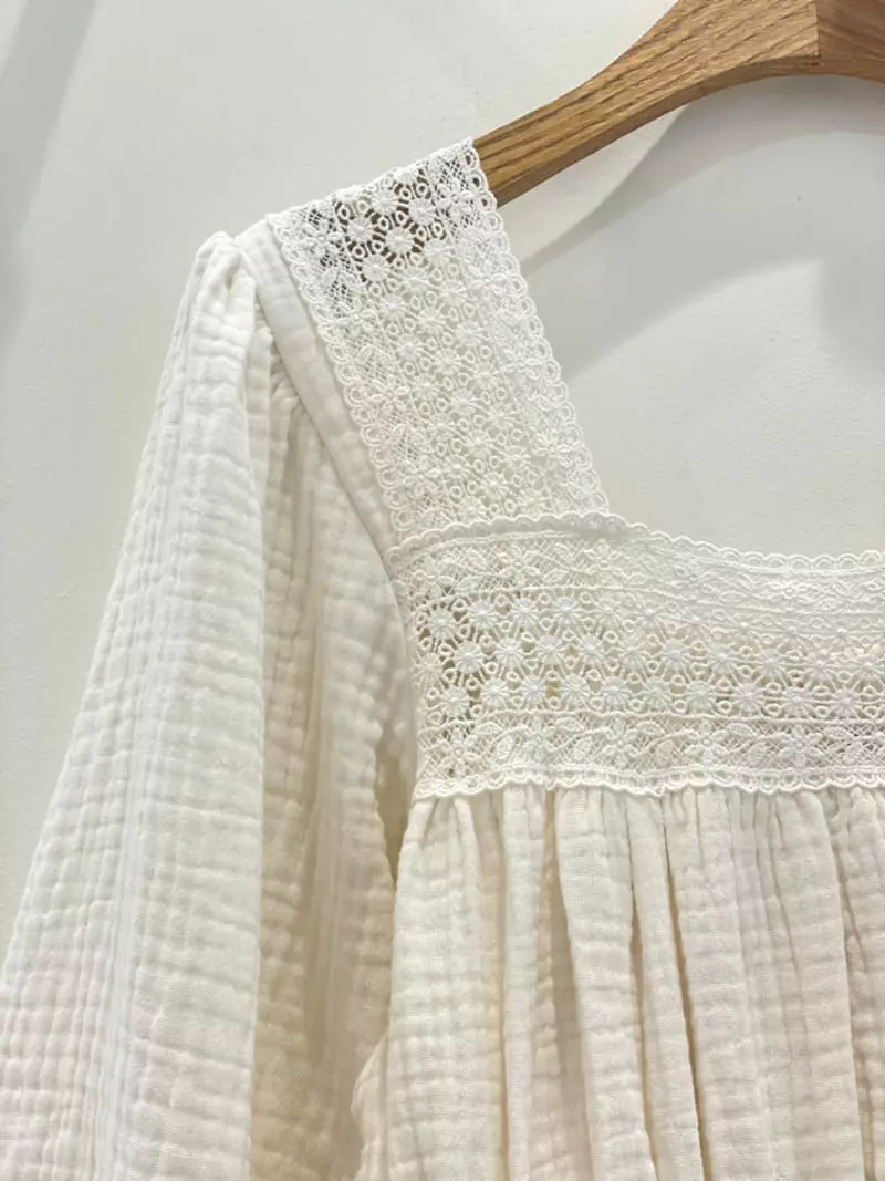 Lunaluz - Korean Women Fashion - #momslook - Amalpy Sleeves Pajama - 9