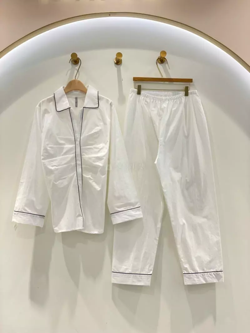 Lunaluz - Korean Women Fashion - #momslook - Sage Sleeves Two-piece - 9