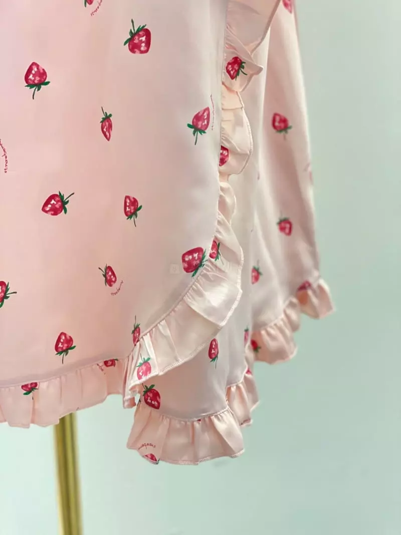Lunaluz - Korean Women Fashion - #womensfashion - Merry Berrry Wrap Gawn - 4