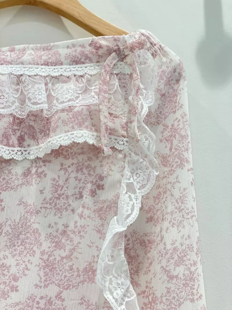 Lunaluz - Korean Women Fashion - #momslook - Rose Garden Wrap Gawn - 3