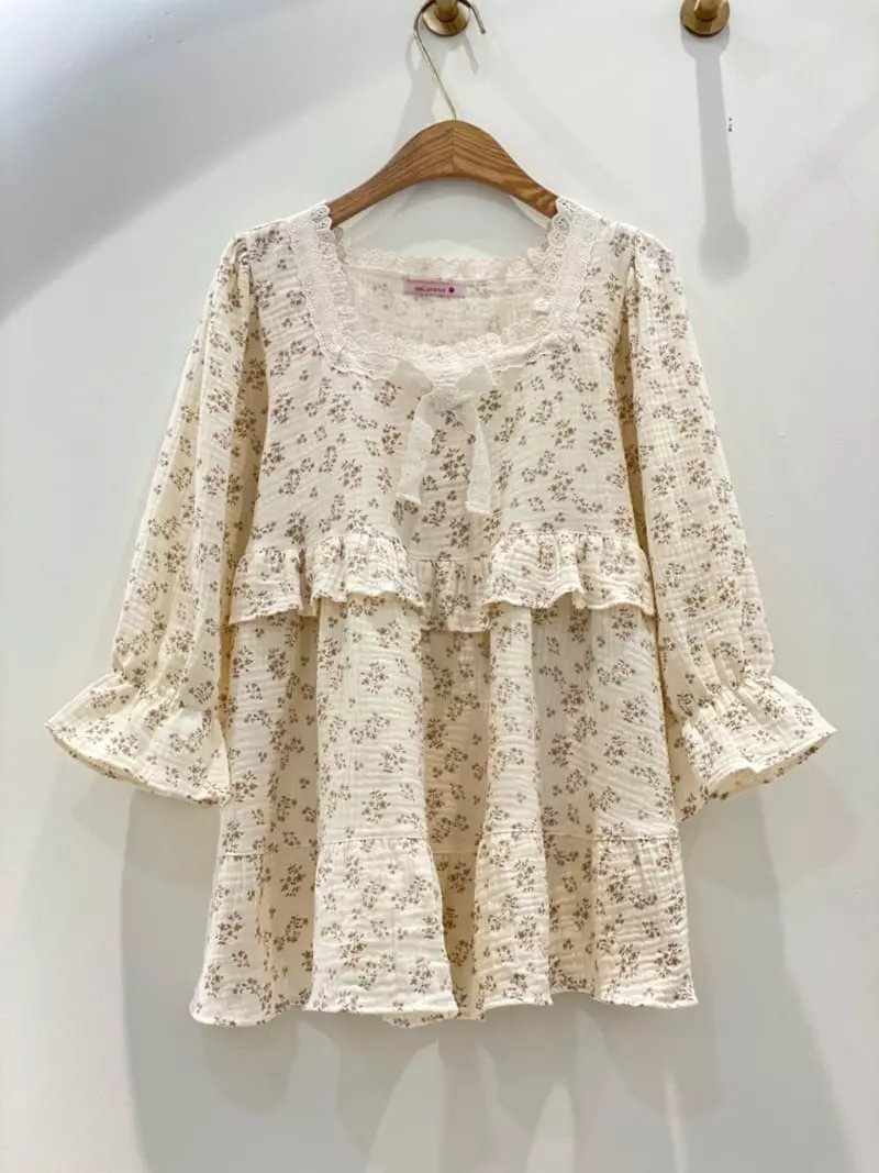 Lunaluz - Korean Women Fashion - #restrostyle - Sono Flower Round Two-piece