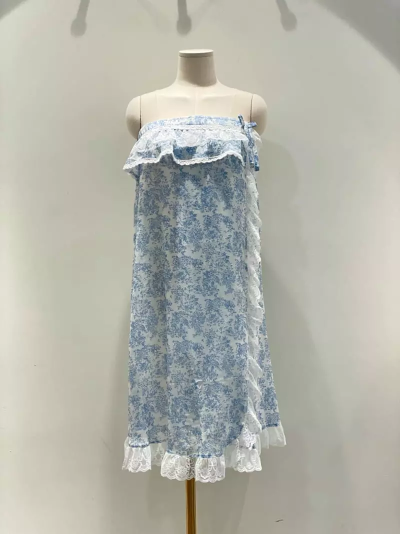 Lunaluz - Korean Women Fashion - #vintagekidsstyle - Rose Garden Wrap Gawn - 12