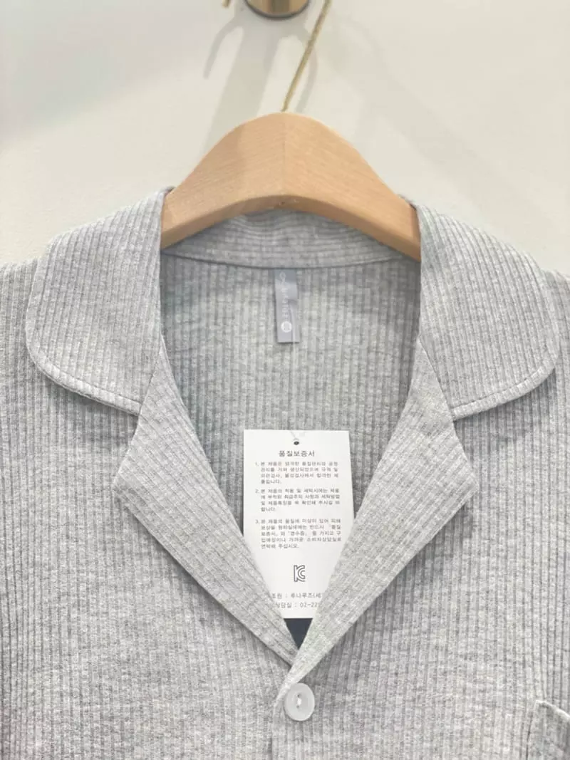 Lunaluz - Korean Women Fashion - #momslook - Fread Men Long Sleeeves Homwear - 4