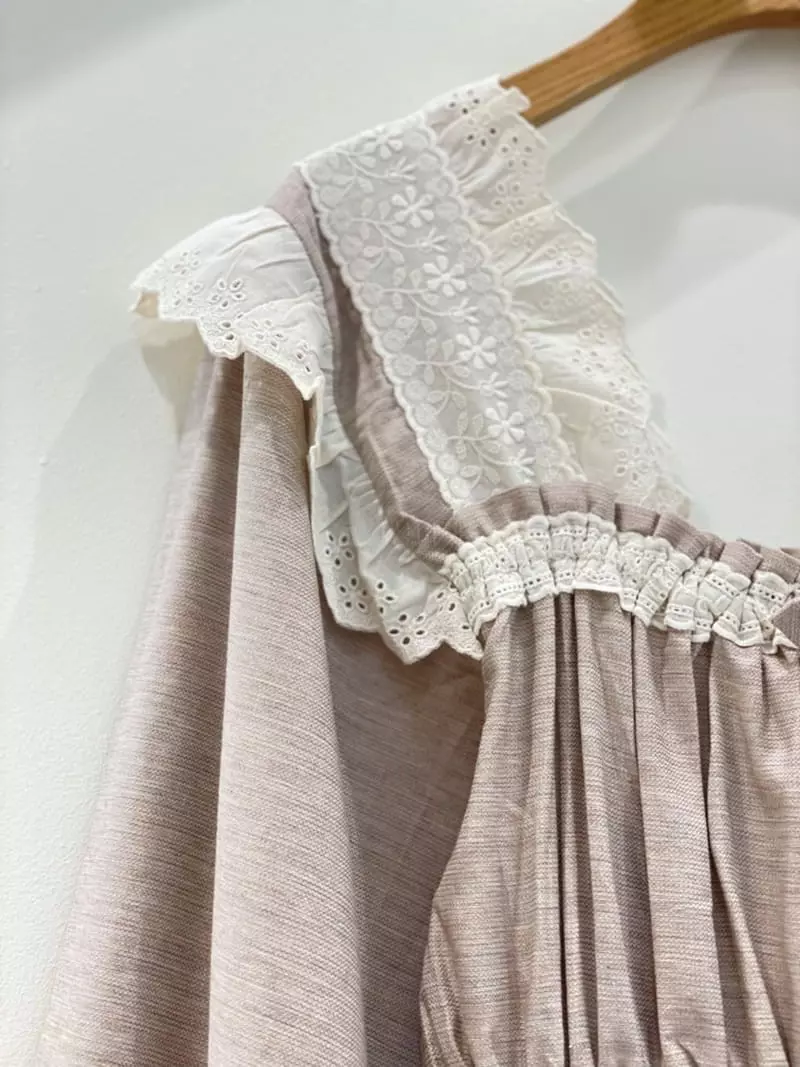 Lunaluz - Korean Women Fashion - #womensfashion - Eforc Sleeves Round Two-piece - 5