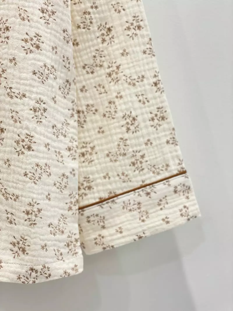 Lunaluz - Korean Women Fashion - #womensfashion - Girl Sono Flower Sleeves Two-piece - 3