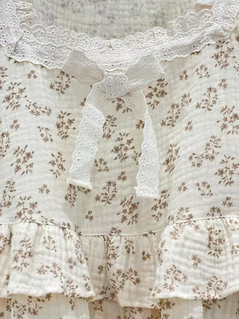 Lunaluz - Korean Women Fashion - #womensfashion - Sono Flower Round Two-piece - 7