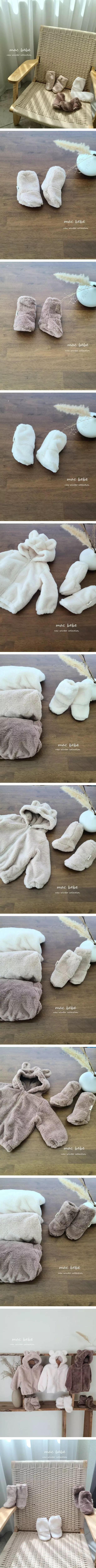 Mac - Korean Baby Fashion - #babyboutique - Bear Foot Warmer