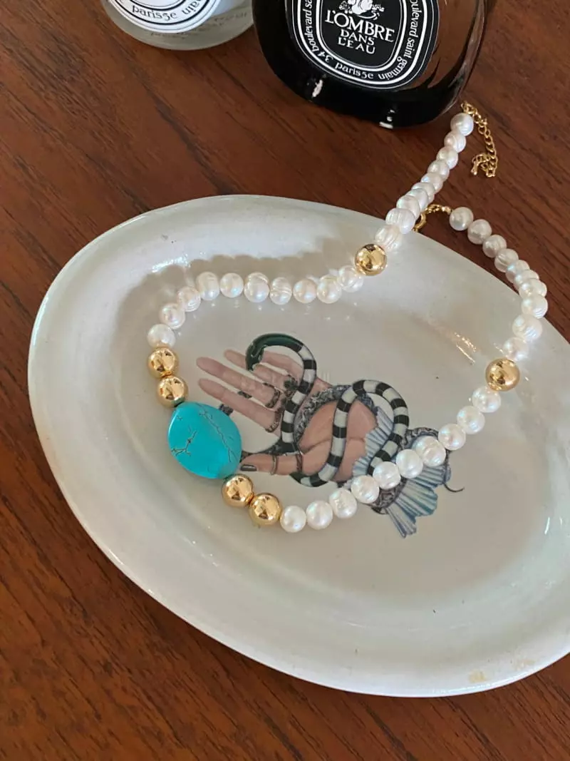 Made - Korean Women Fashion - #momslook - Turky Pearl Necklace - 7