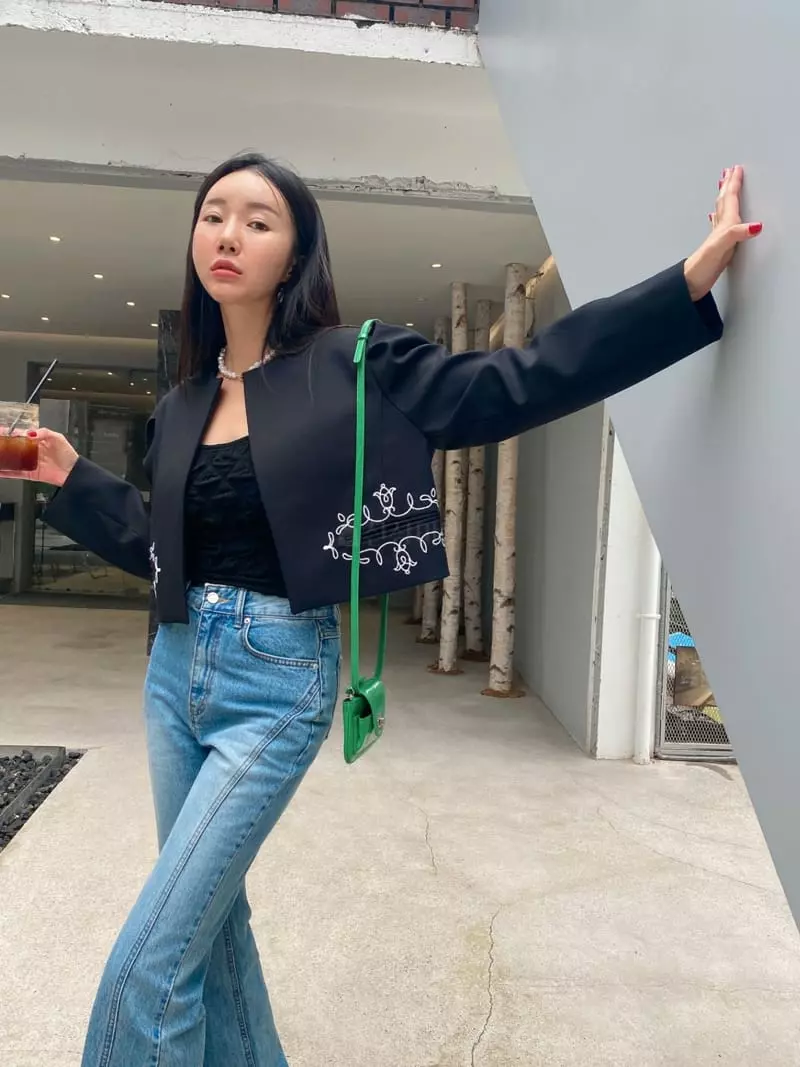 Made - Korean Women Fashion - #momslook - Embroidery Jakcet - 10