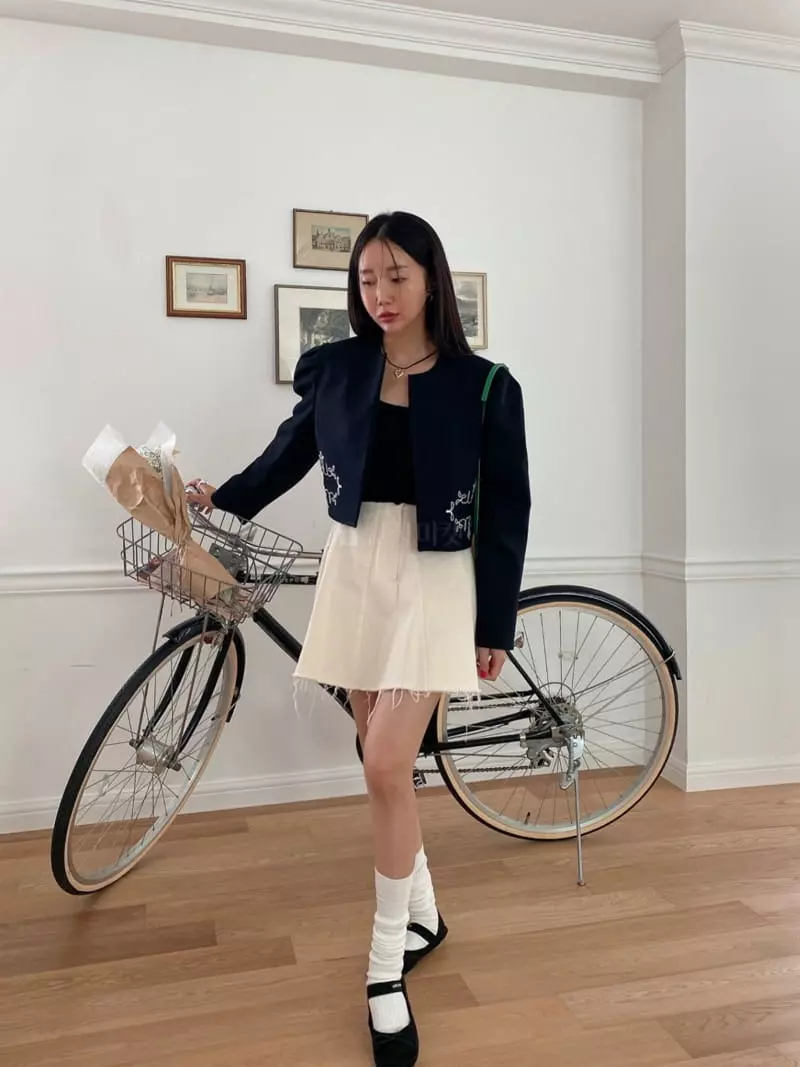 Made - Korean Women Fashion - #momslook - Embroidery Jakcet - 2