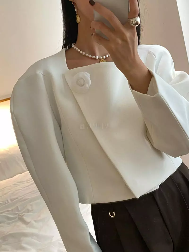 Made - Korean Women Fashion - #momslook - Circle Pearl Necklace - 12
