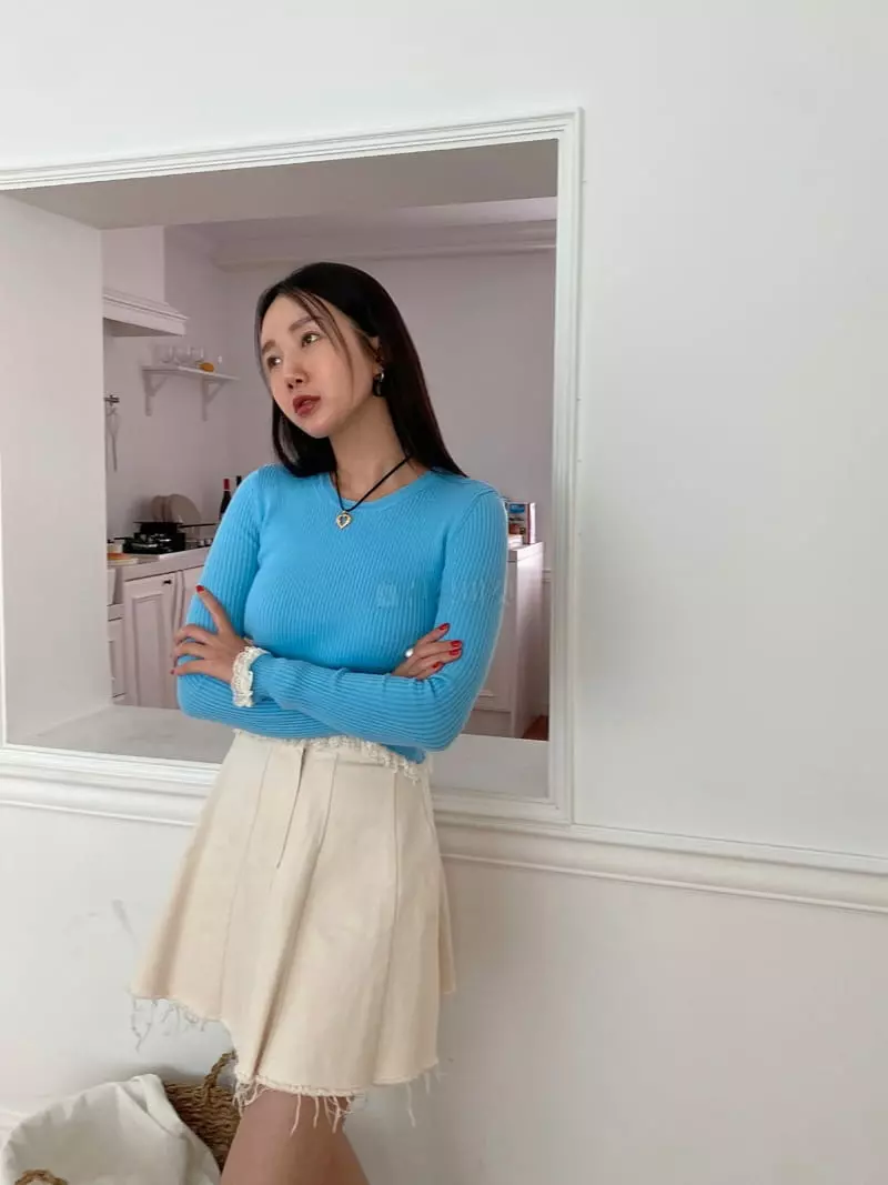 Made - Korean Women Fashion - #momslook - Mimi Knit Tee - 10