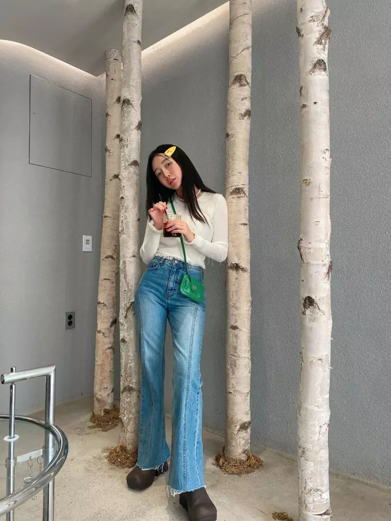 Made - Korean Women Fashion - #womensfashion - Mimi Knit Tee - 4