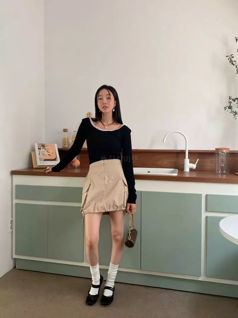 Made - Korean Women Fashion - #momslook - Label Tee - 2
