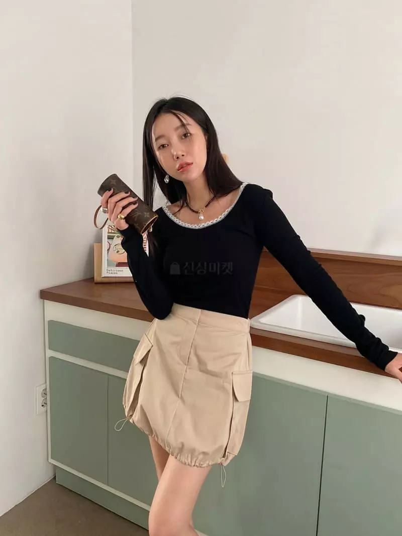 Made - Korean Women Fashion - #womensfashion - Label Tee - 4