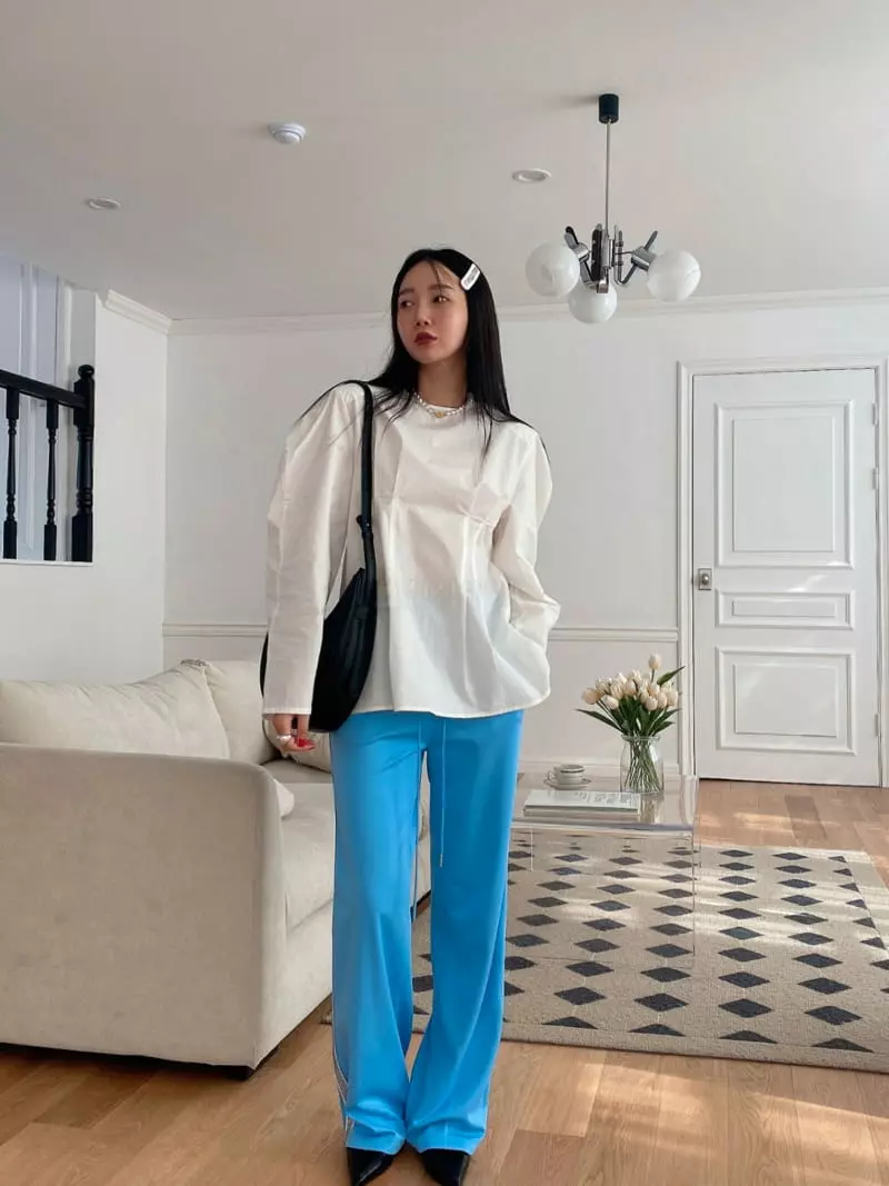 Made - Korean Women Fashion - #restrostyle - Opening Blouse - 9